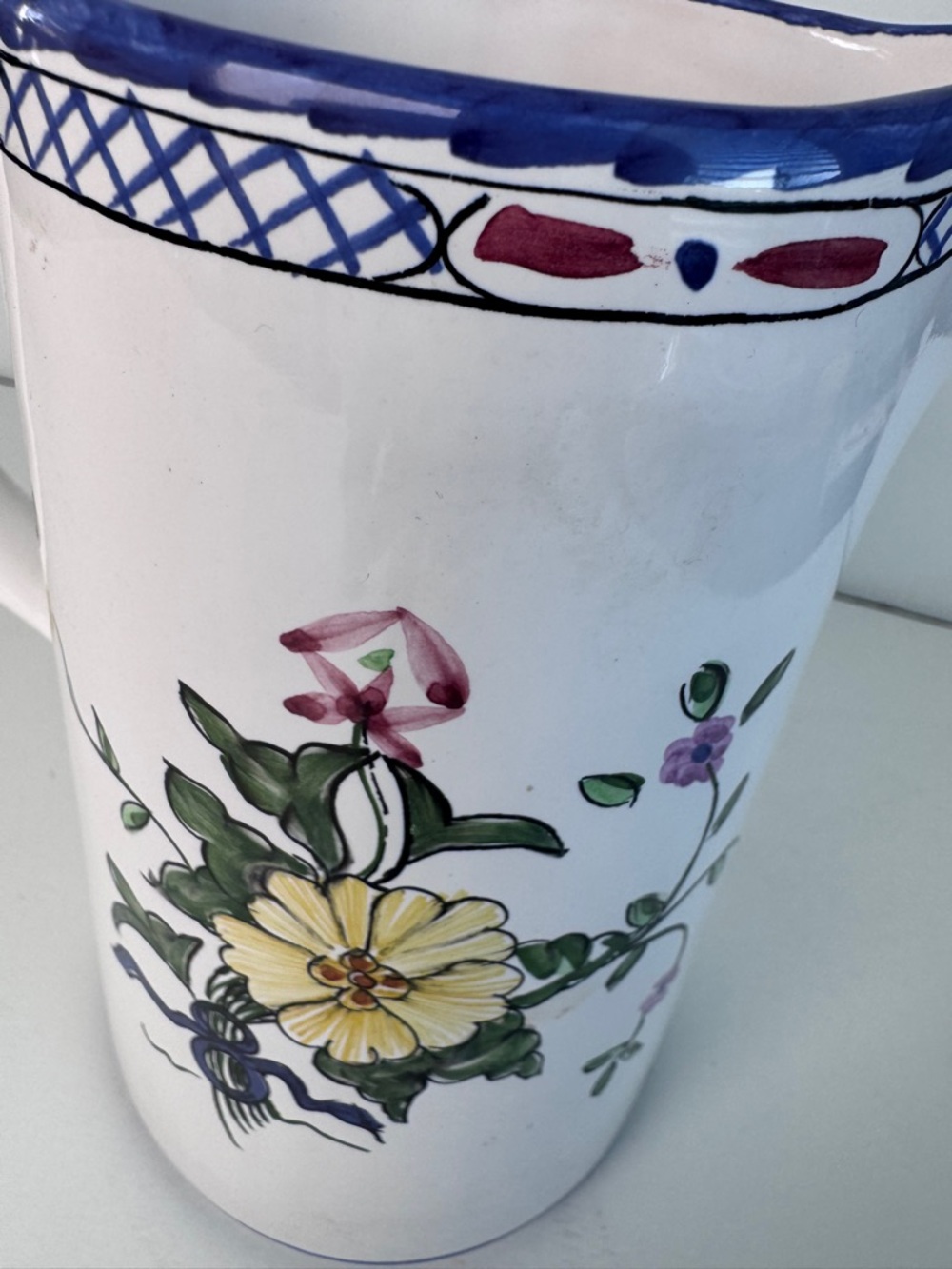 Tiffany & Co. Hand-Painted Pitcher Made in Portugal - Picture 5 of 8